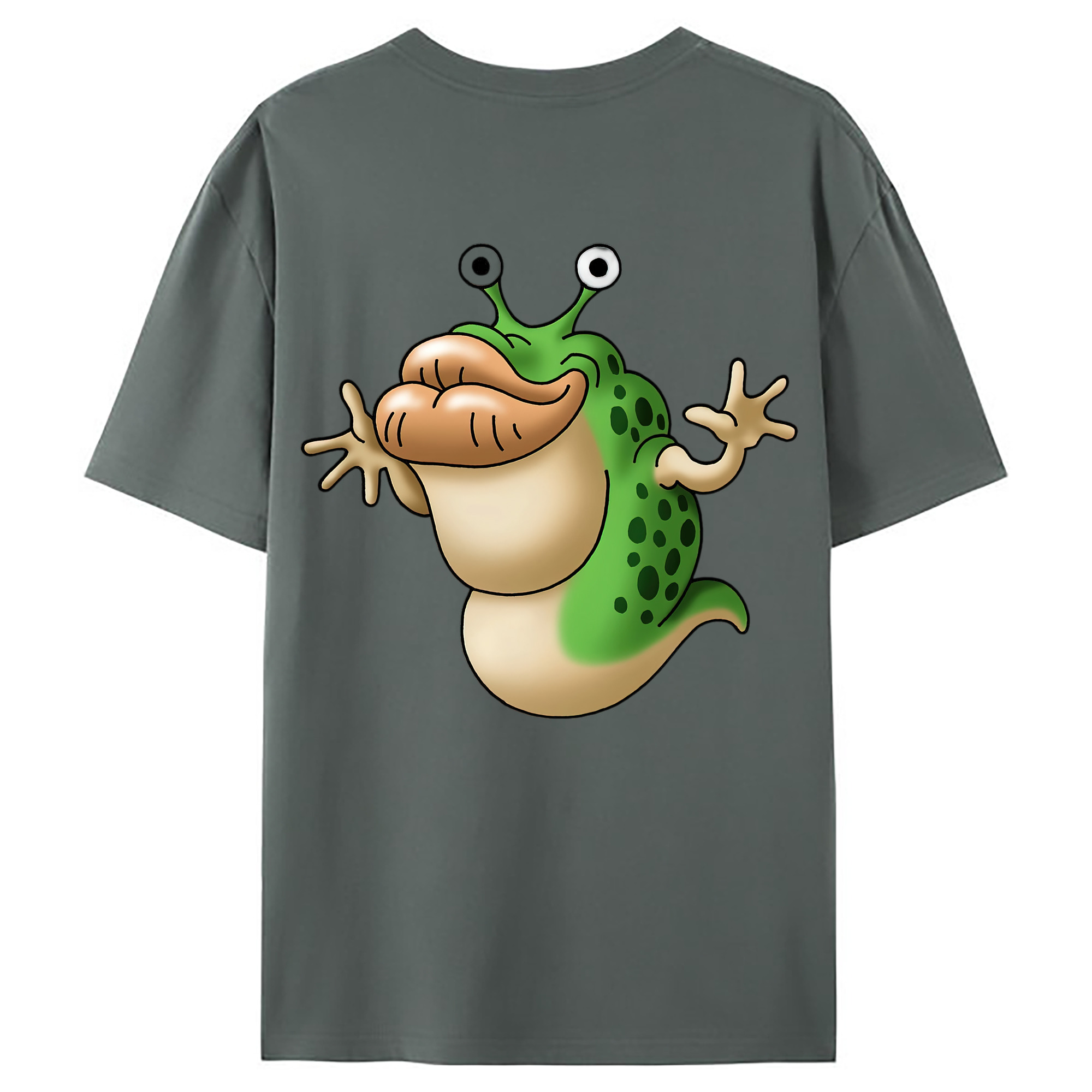 （画像用） ドラゴンクエスト Doragon Kuesuto Dragon Quest 綿100％ メンズ半袖Tシャツ（バックプリント） 通気性